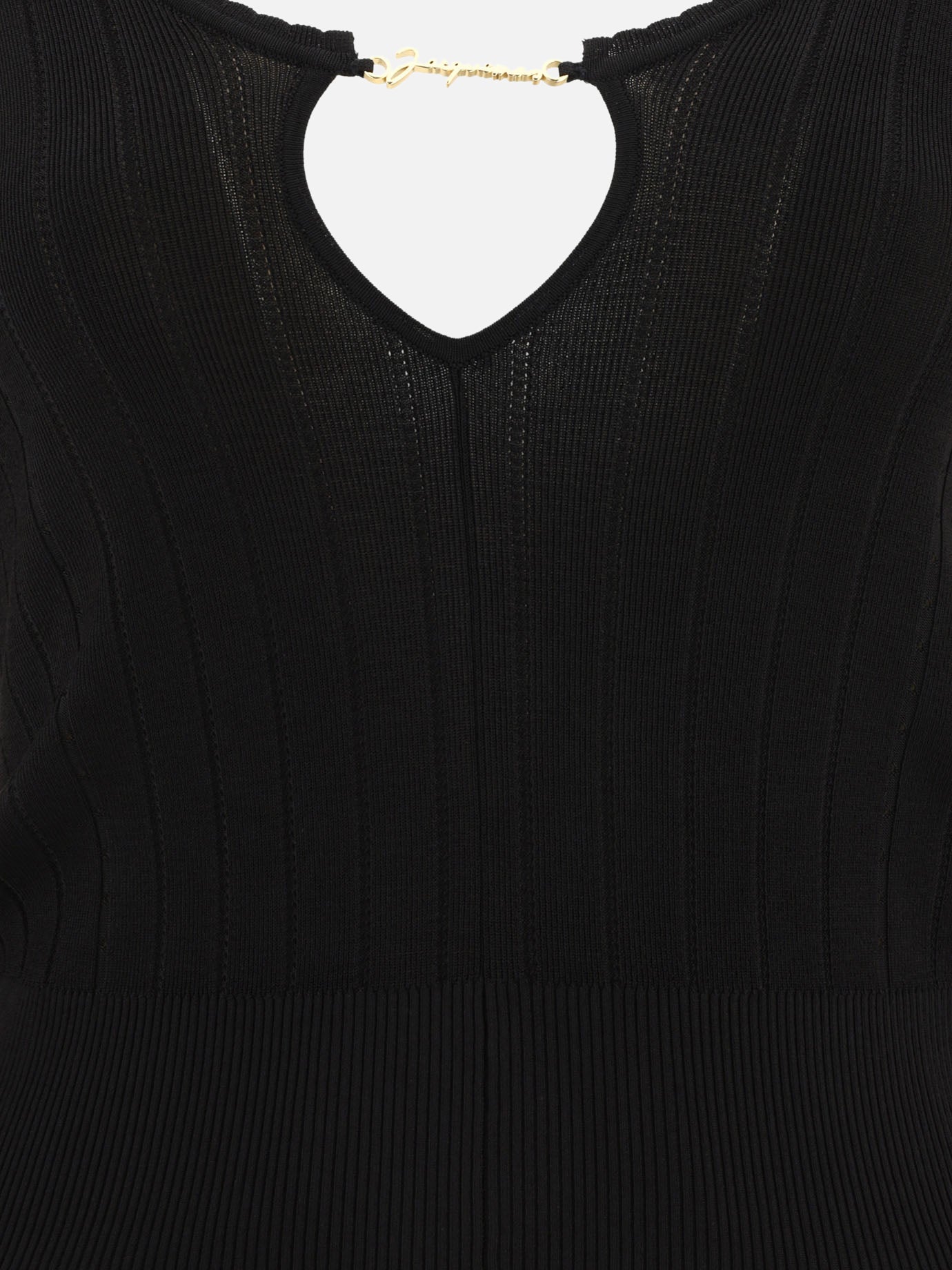 Top casual 241KN357  Nero - Jacquemus Donna | PDP | VIETTI Online Store | thumbnail_3