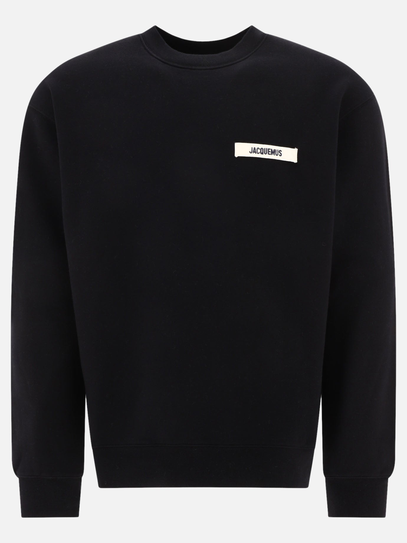 Felpe girocollo 100% cotton  Nero - Jacquemus Uomo | PDP | VIETTI Online Store | Zoom-Modal
