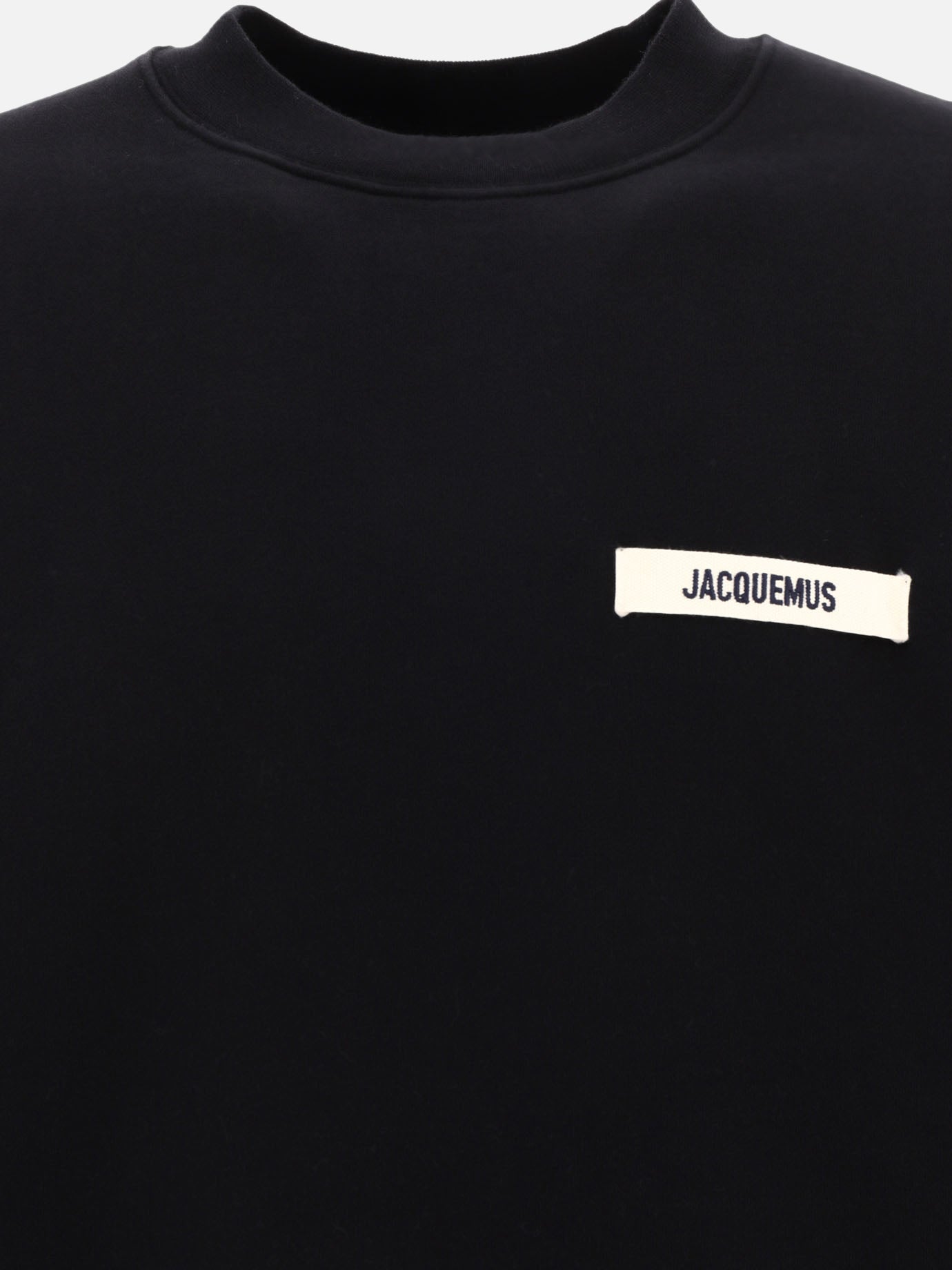 Felpe girocollo 100% cotton  Nero - Jacquemus Uomo | PDP | VIETTI Online Store | thumbnail_3