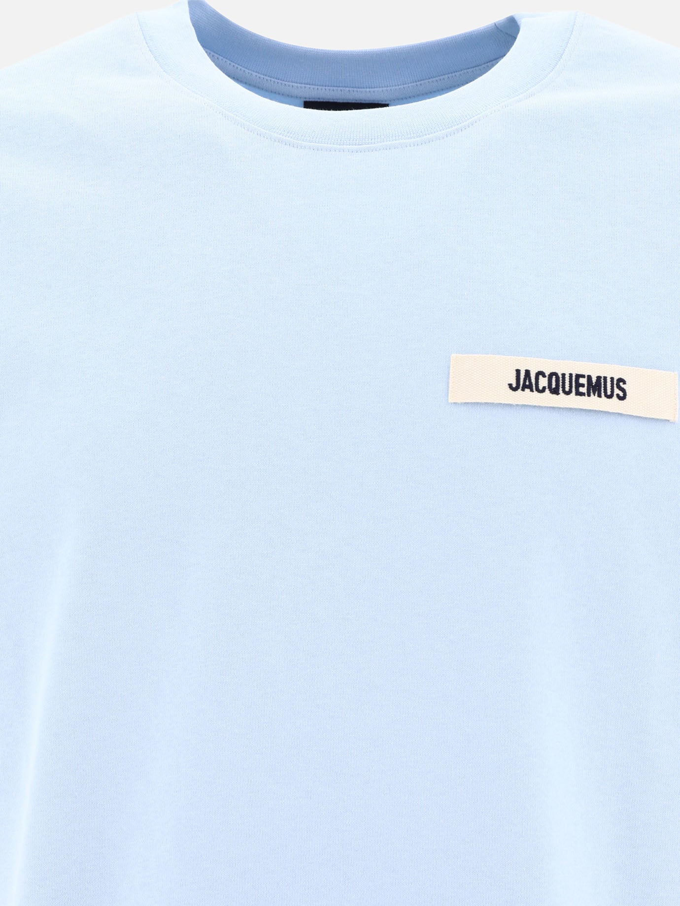 Crewneck t-shirts 100% cotton  Light blue - Jacquemus Men | PDP | VIETTI Online Store | Zoom-Modal_3
