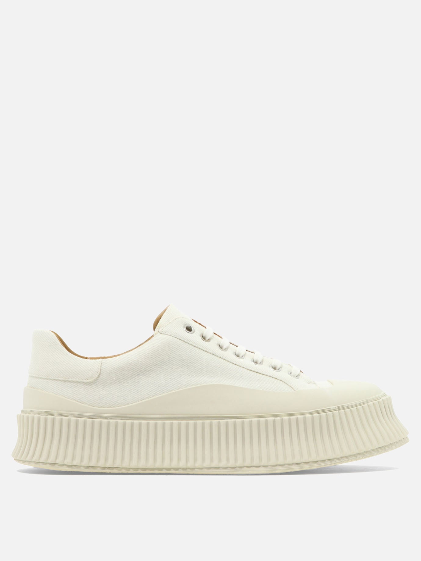 Sneaker basse 80% cotton 20% rubber - 100% rubber  Bianco - Jil Sander Uomo | PDP | VIETTI Online Store | thumbnail