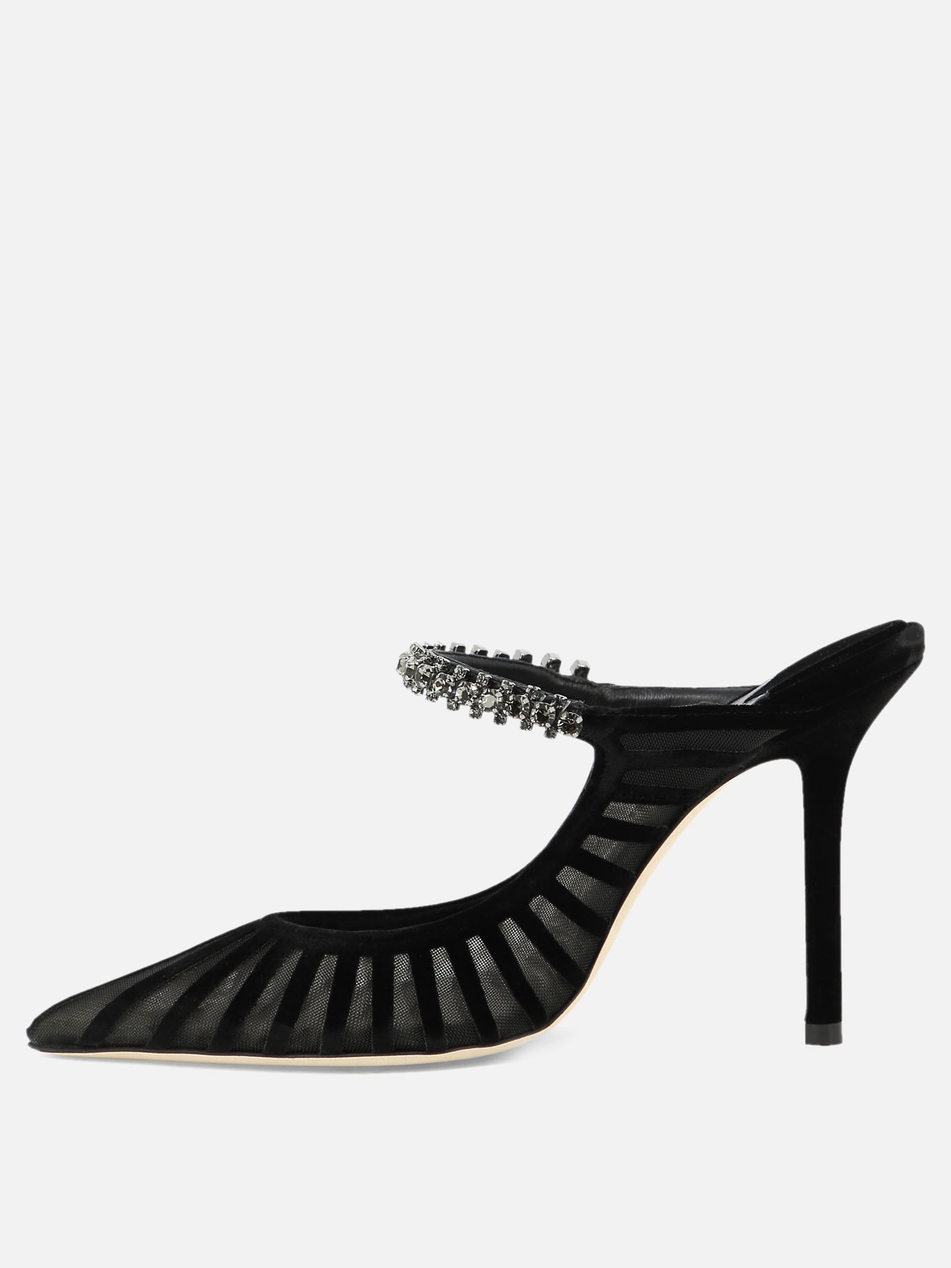 Mule 100% velvet - 100% leather  Nero - Jimmy Choo Donna | PDP | VIETTI Online Store | thumbnail_3