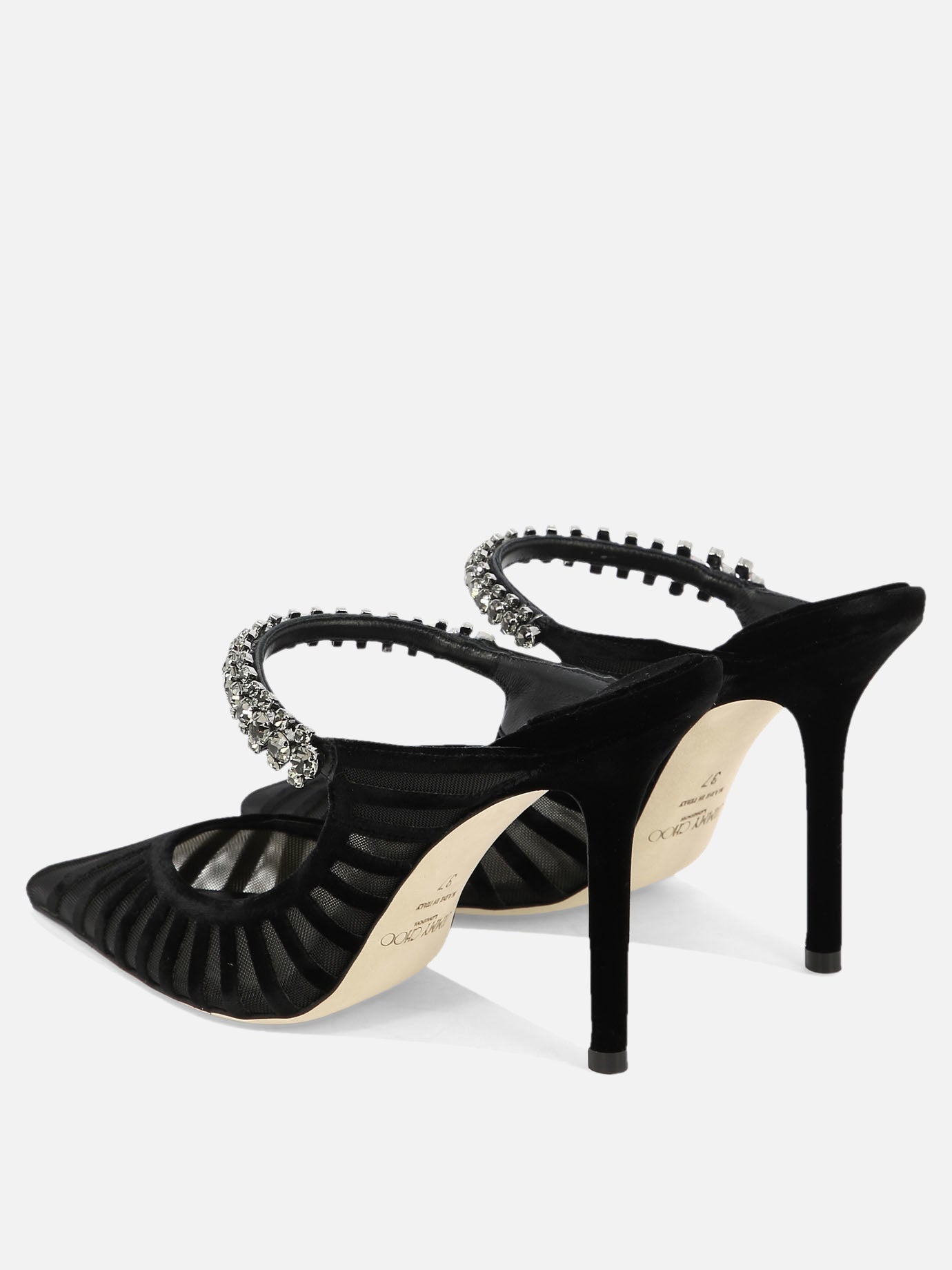 Mule 100% velvet - 100% leather  Nero - Jimmy Choo Donna | PDP | VIETTI Online Store | thumbnail_4
