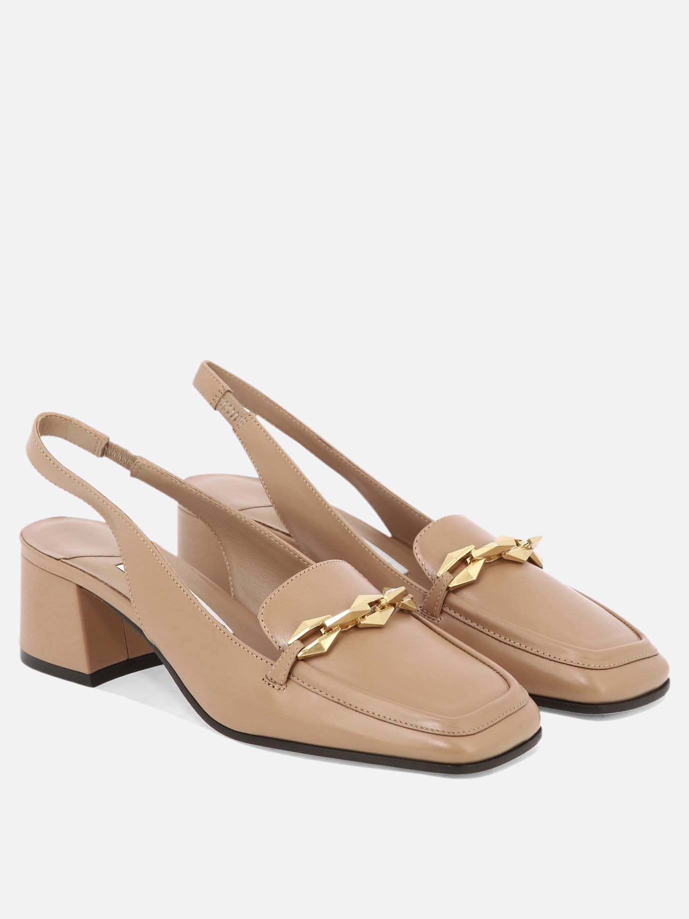 Slingback 100% leather - 20% leather - 80% rubber  Beige - Jimmy Choo Donna | PDP | VIETTI Online Store | thumbnail_2
