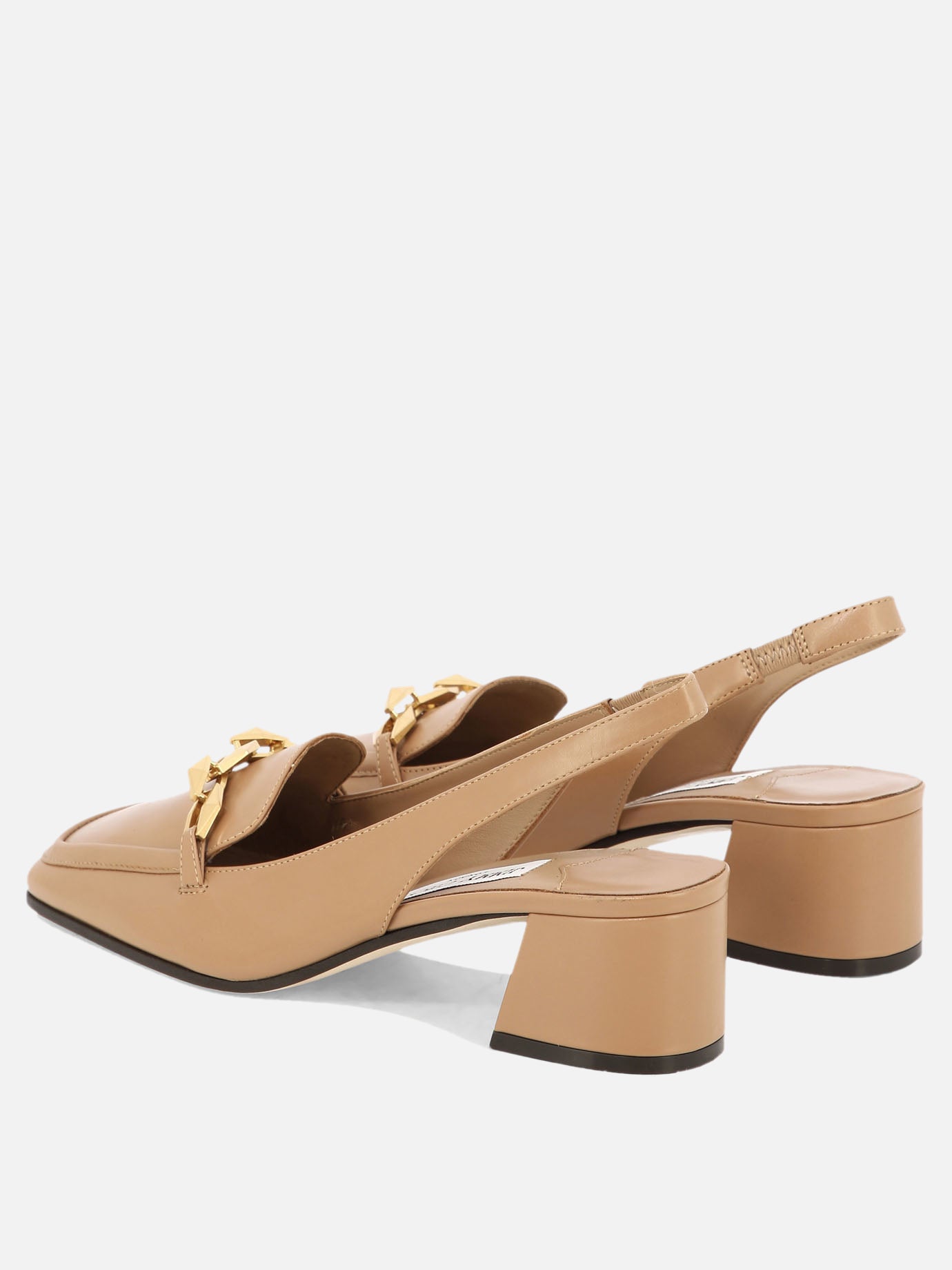 Slingback 100% leather - 20% leather - 80% rubber  Beige - Jimmy Choo Donna | PDP | VIETTI Online Store | Zoom-Modal_4
