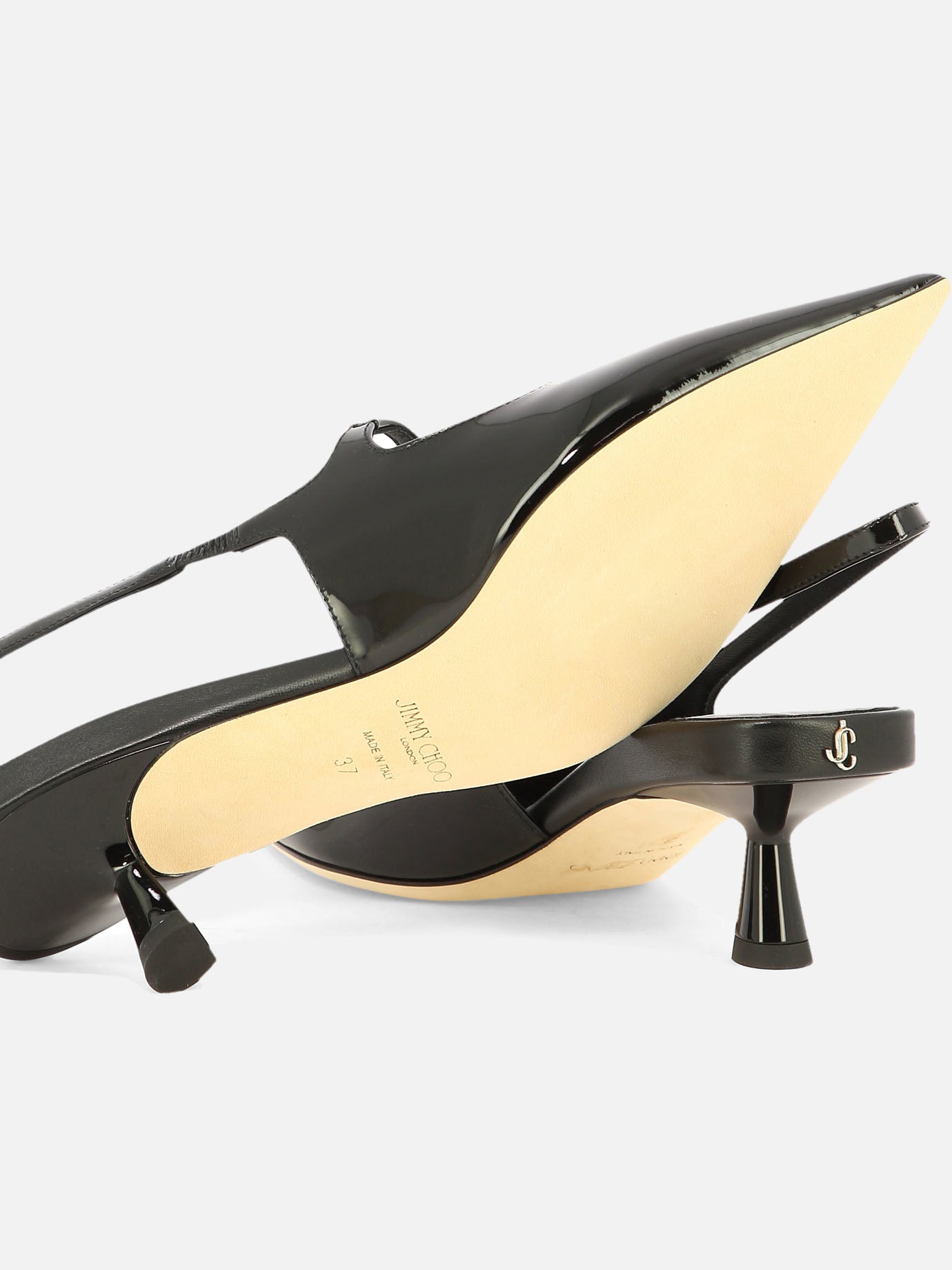 Slingback 100% patent leather - 100% leather  Nero - Jimmy Choo Donna | PDP | VIETTI Online Store | thumbnail_5