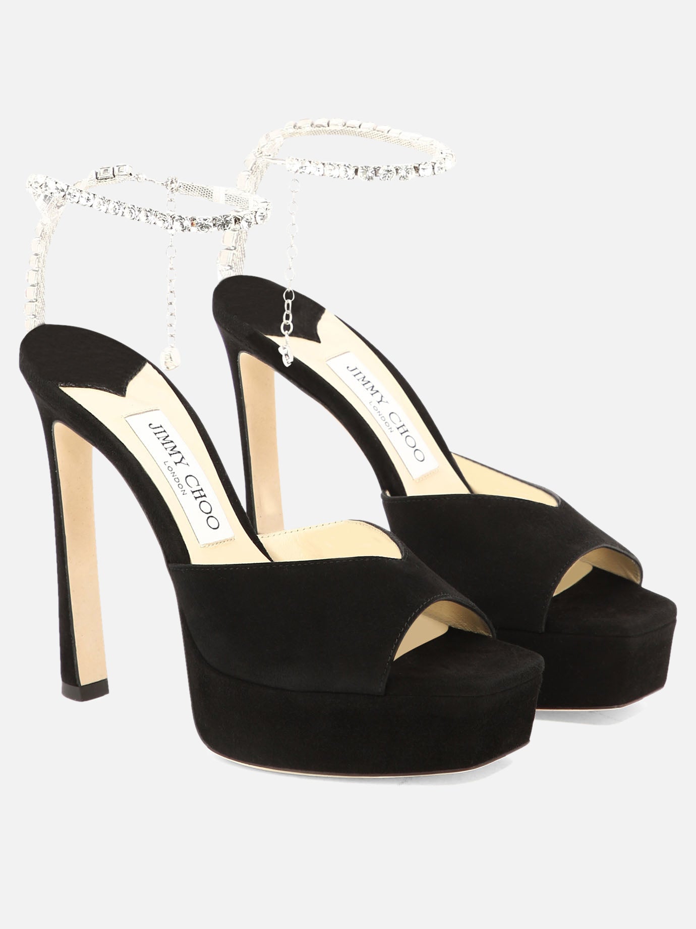 Sandali con tacco 100% leather - 100% leather  Nero - Jimmy Choo Donna | PDP | VIETTI Online Store | Zoom-Modal_2
