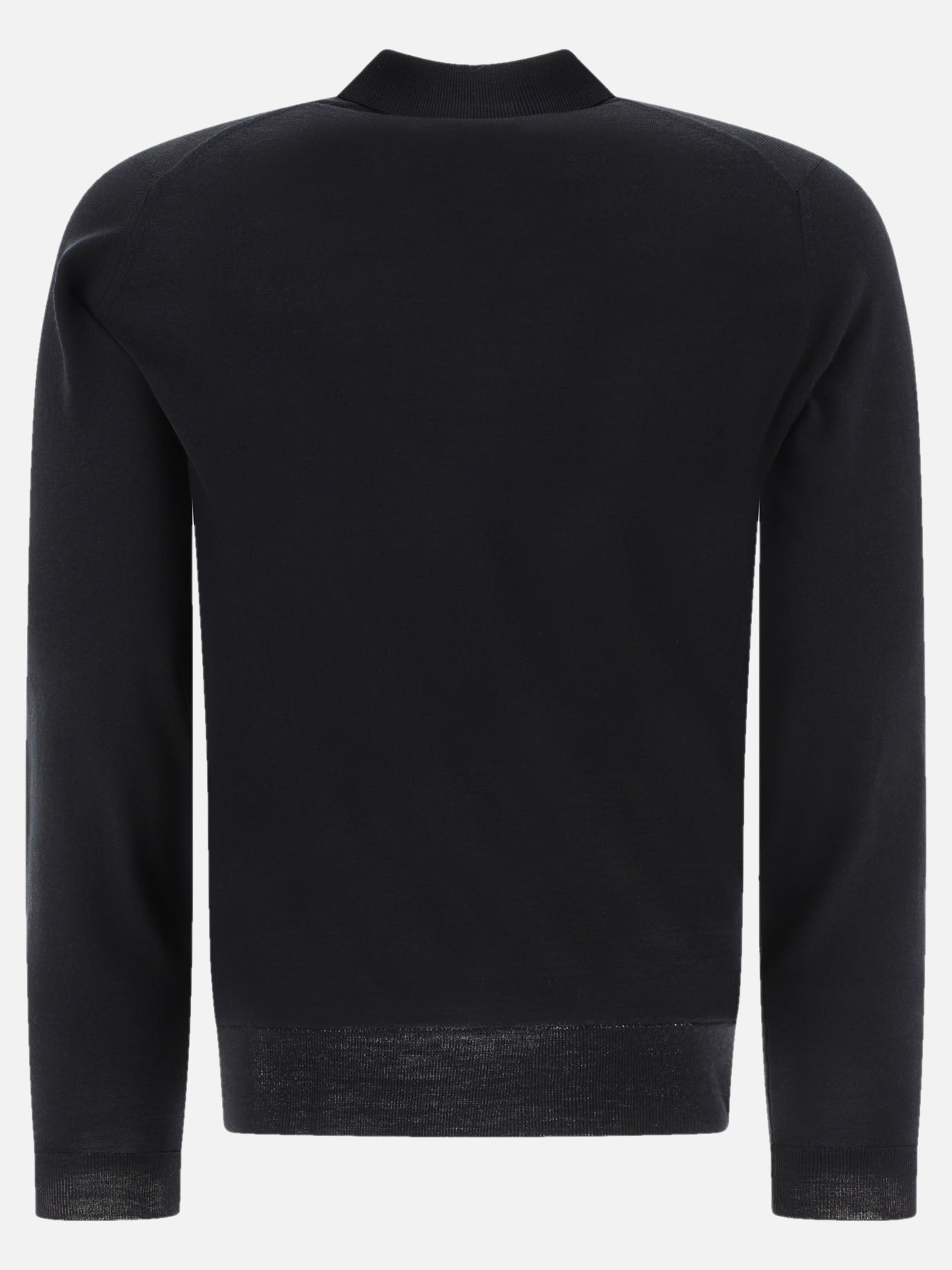 John Smedley "Belper" polo shirt Black