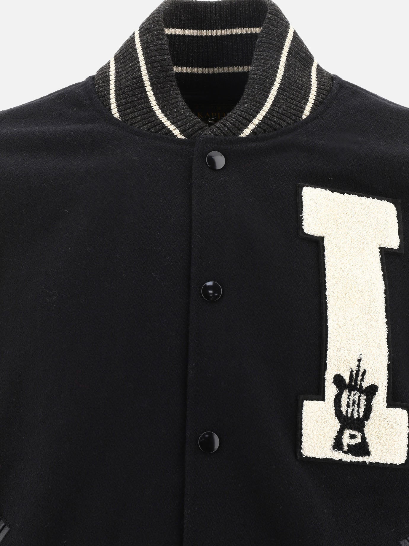 Bomber Solid colour  Nero - KAPITAL Uomo | PDP | VIETTI Online Store | thumbnail_3