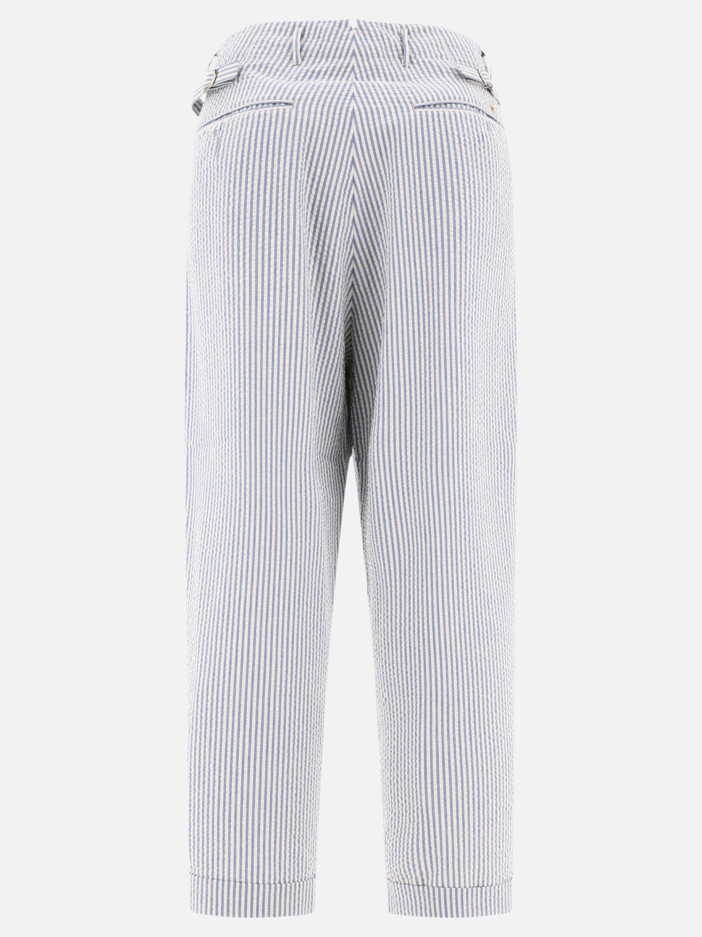 KAPITAL "Soccer Stripe" trousers Light blue