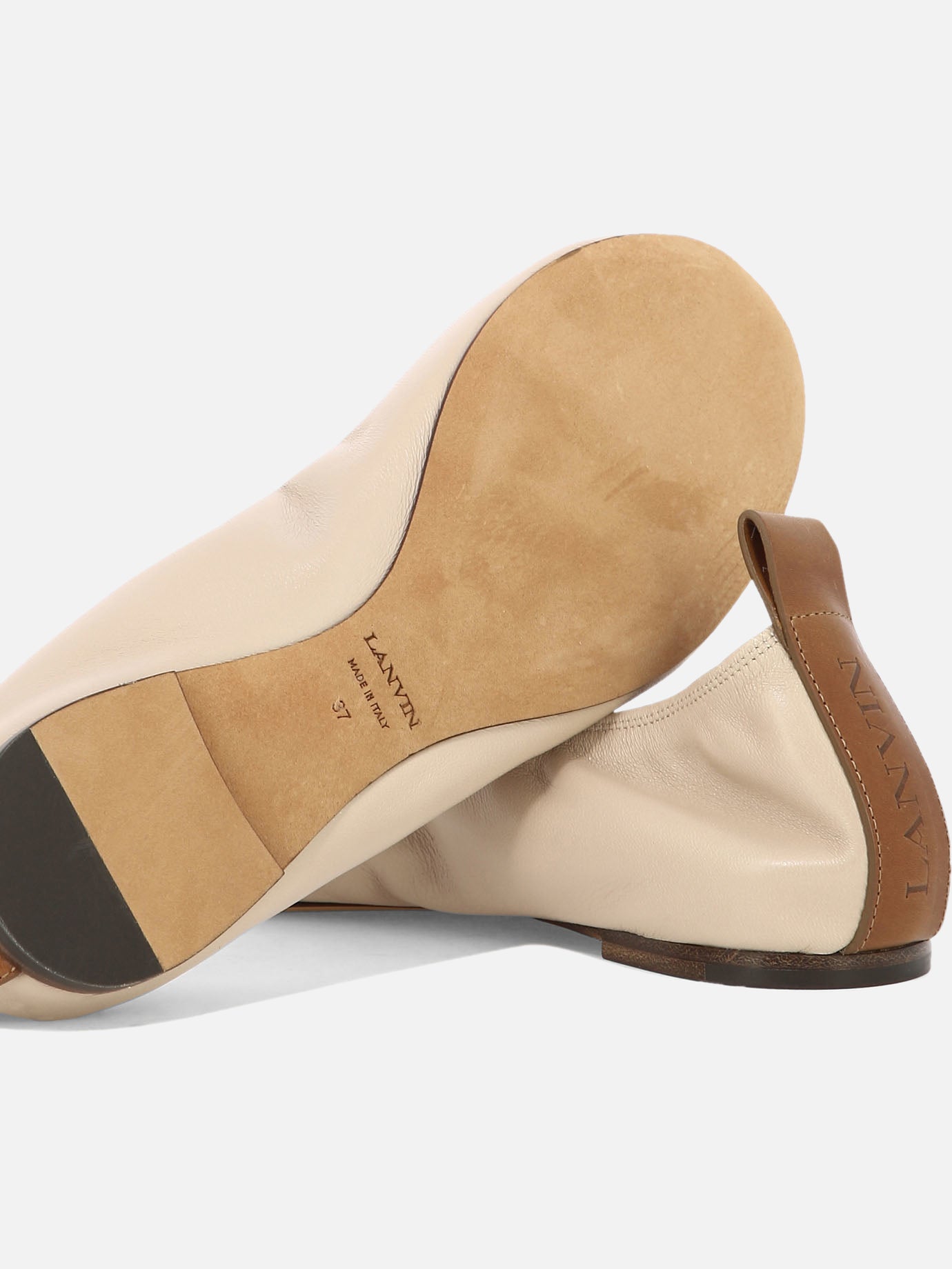 Ballerine classiche 100% leather - 100% leather  Beige - Lanvin Donna | PDP | VIETTI Online Store | thumbnail_5