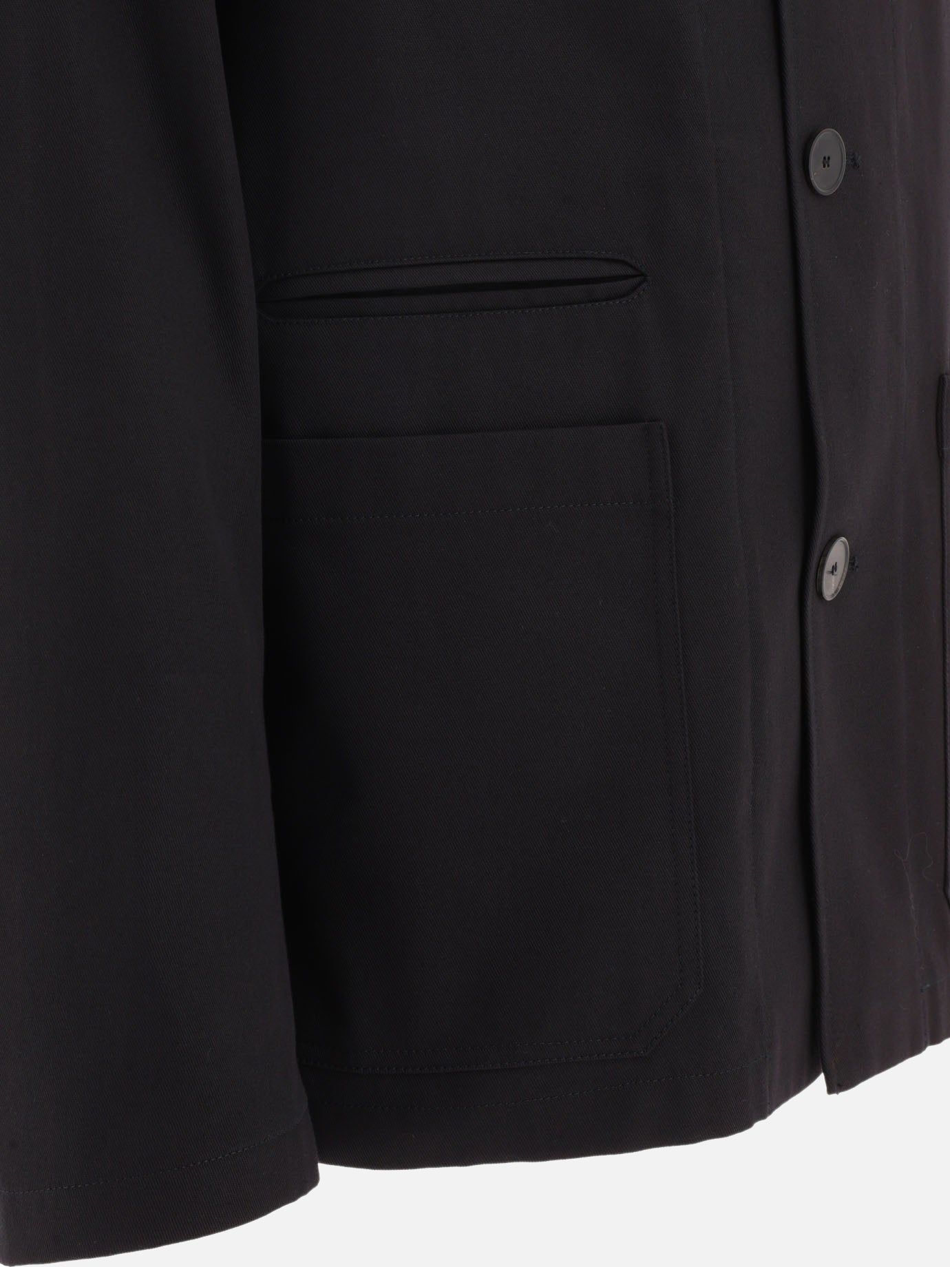 Giacche overshirt 60% cotton - 40% polyester  Nero - Lanvin Uomo | PDP | VIETTI Online Store | thumbnail_4