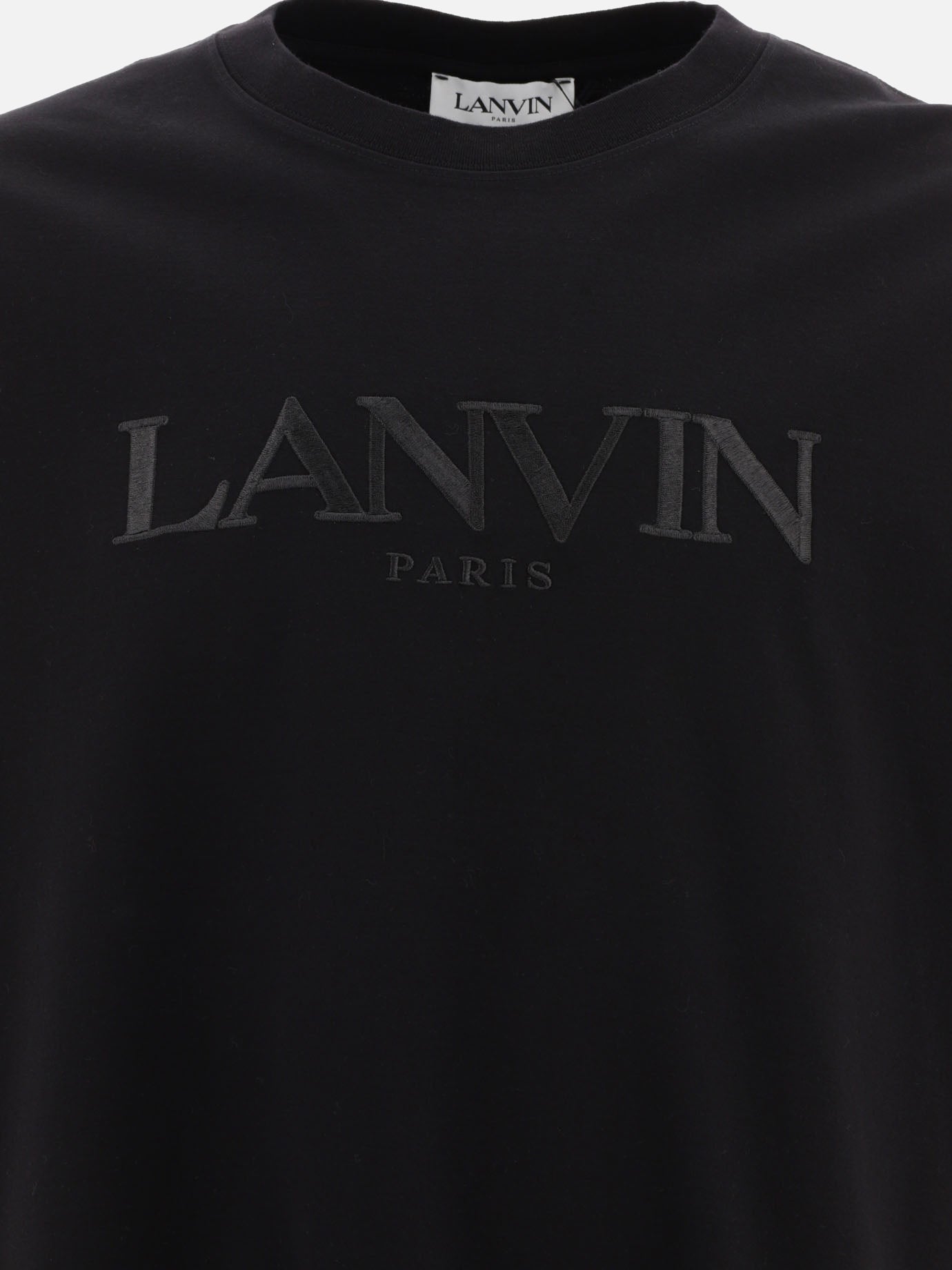 T-shirt girocollo 100% cotton  Nero - Lanvin Uomo | PDP | VIETTI Online Store | thumbnail_3