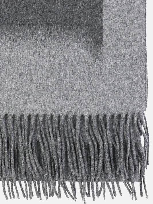 Fringed scarves 90% wool 10% cashmere  Grey - Loewe Women | PLP | VIETTI Online Store | 2
