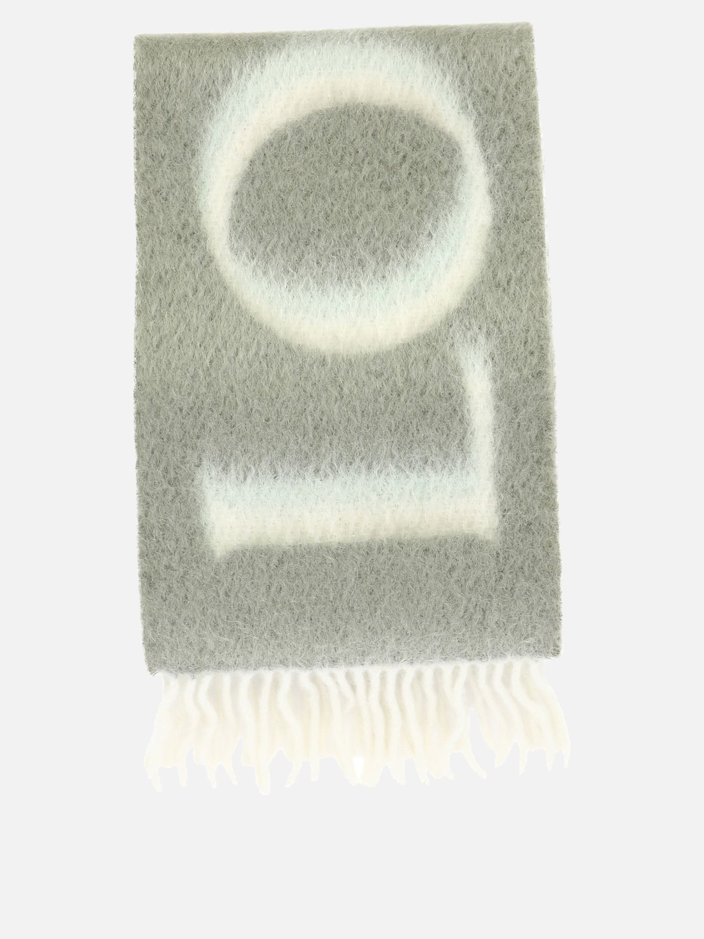 Sciarpe con frange 46% wool 45% mohair 5% leather 3% polyamide  Verde - Loewe Donna | PDP | VIETTI Online Store | thumbnail