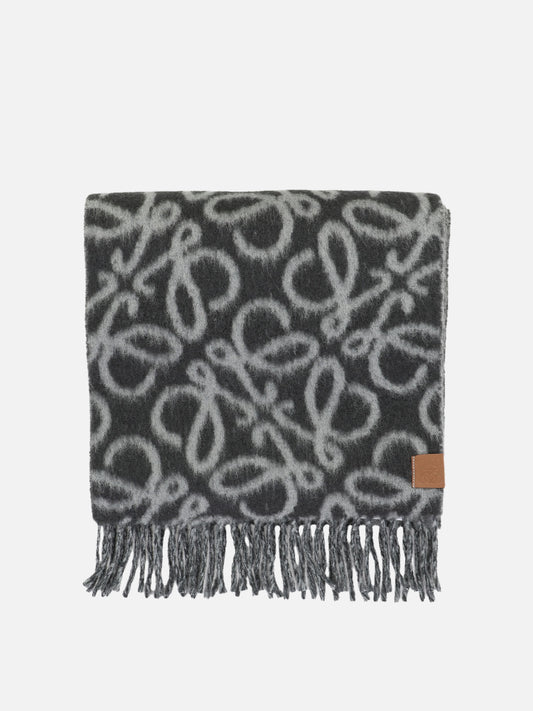 Sciarpe con frange 43% alpaca 32% wool 20% polyamide 5% leather  Nero - Loewe Donna | PLP | VIETTI Online Store 
