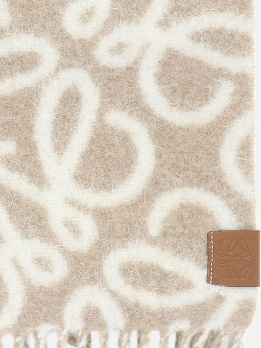 Sciarpe con frange 43% alpaca 32% wool 20% polyamide 5% leather  Beige - Loewe Donna | PLP | VIETTI Online Store | 2
