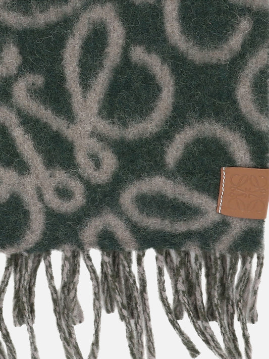 Sciarpe con frange 43% alpaca 32% wool 20% polyamide 5% leather  Verde - Loewe Donna | PLP | VIETTI Online Store | 2
