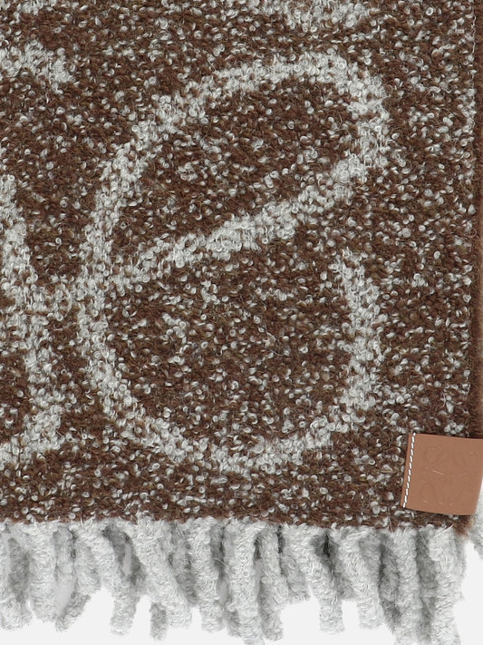 Sciarpe con frange 57% alpaca 23% wool 15% polyamide 5% leather  Marrone - Loewe Donna | PLP | VIETTI Online Store | 2
