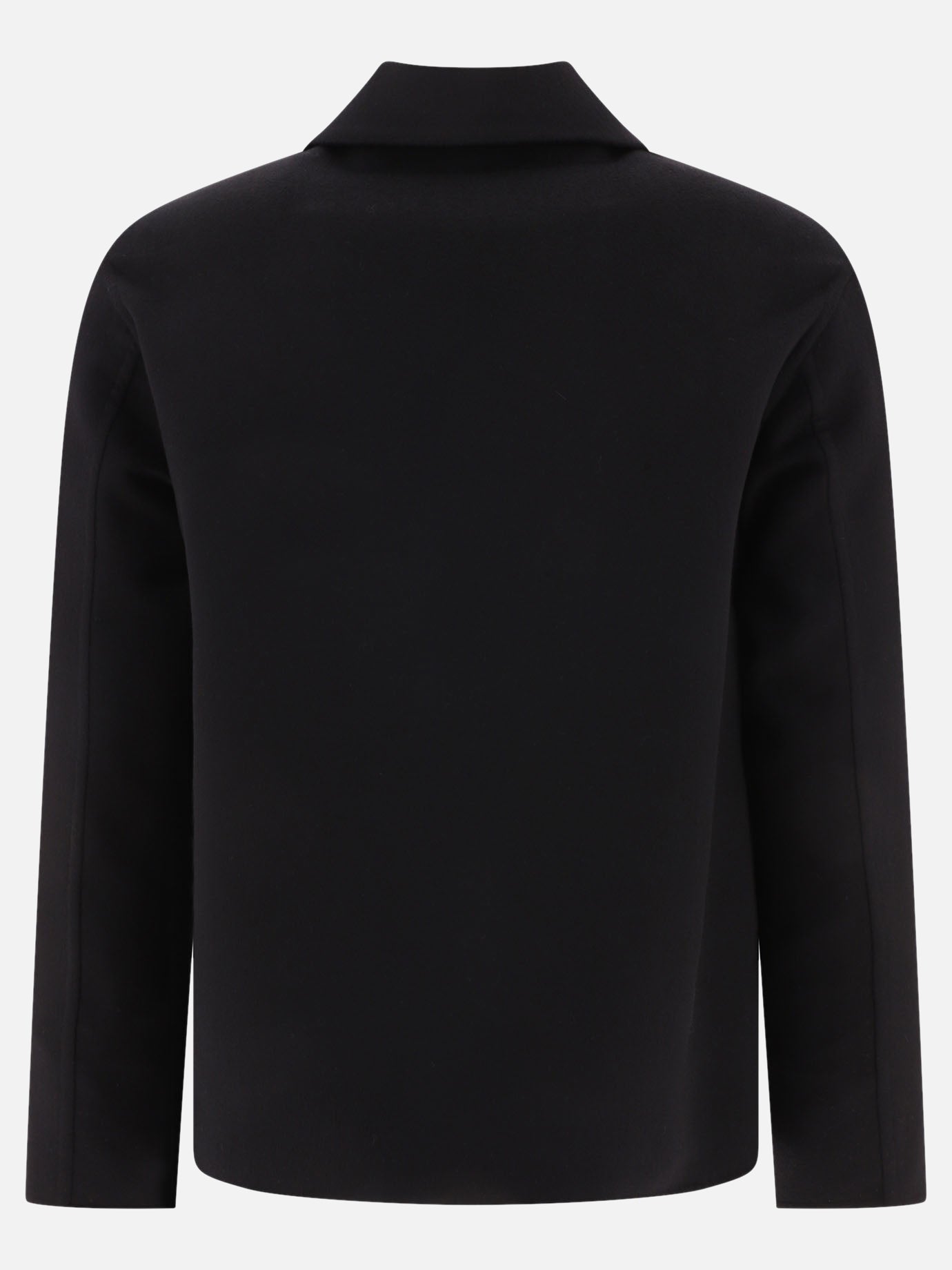 Cappotti corti 72% wool 20% leather 8% cashmere  Nero - Loewe Uomo | PDP | VIETTI Online Store | thumbnail_2