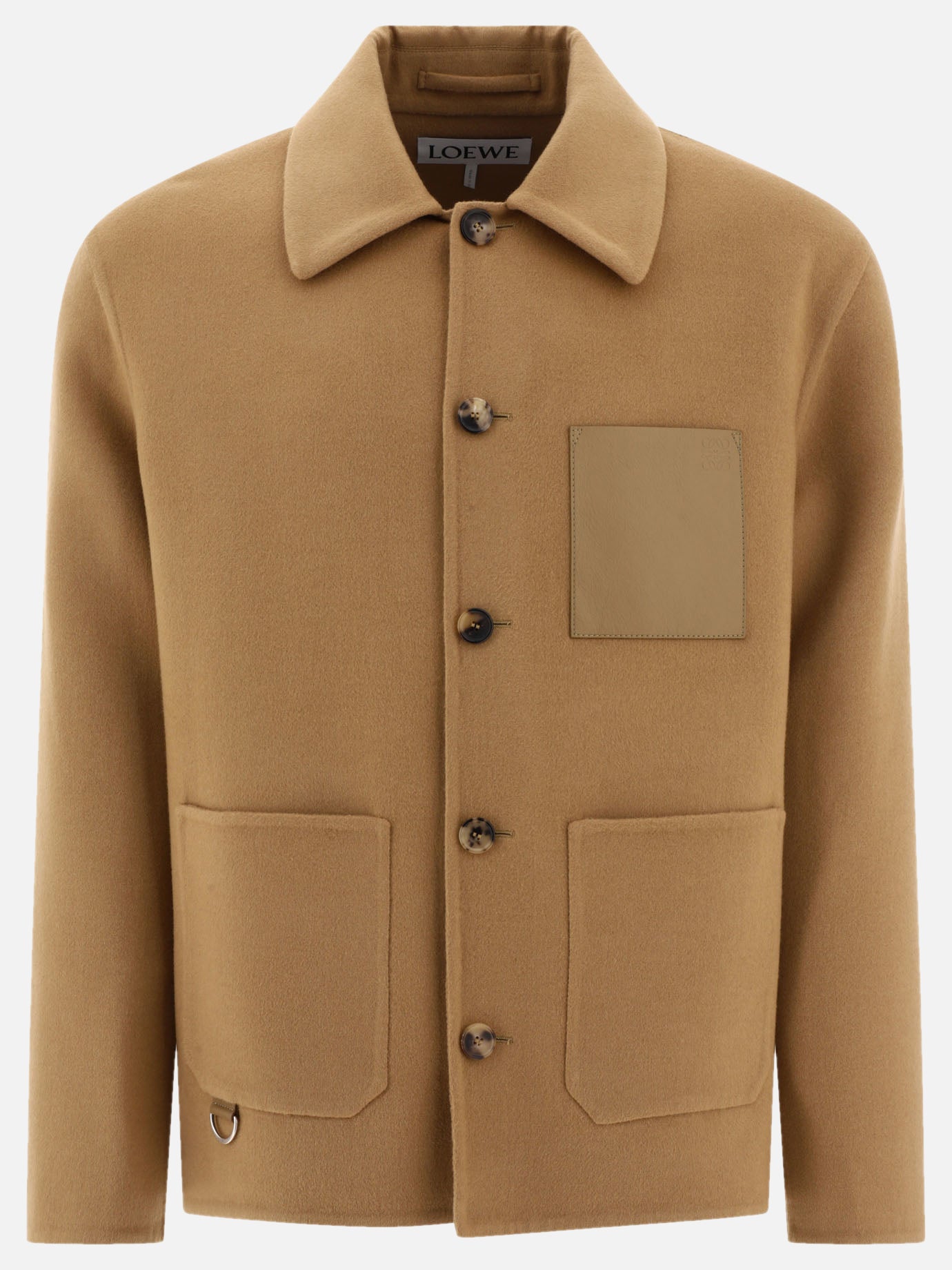 Cappotti corti 72% wool 18% cashmere 10% leather  Beige - Loewe Uomo | PDP | VIETTI Online Store | Zoom-Modal
