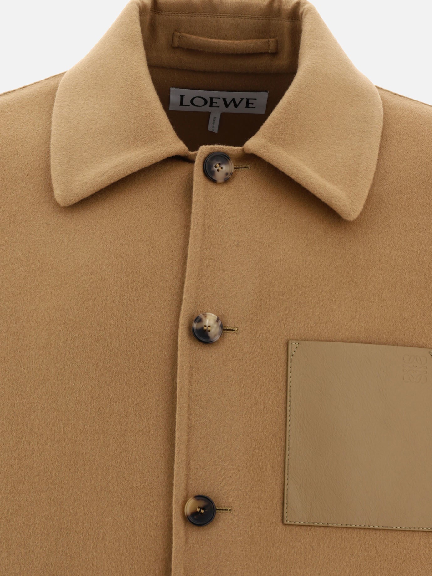Cappotti corti 72% wool 18% cashmere 10% leather  Beige - Loewe Uomo | PDP | VIETTI Online Store | Zoom-Modal_3
