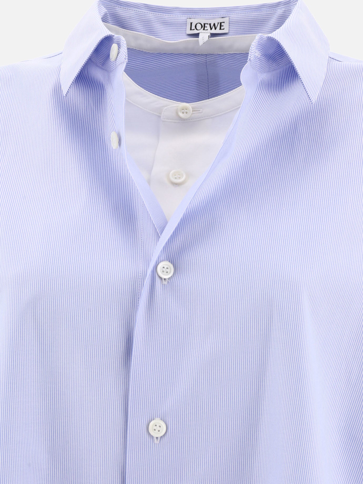 Camicie formali 83% cotton 17% silk  Azzurro - Loewe Donna | PDP | VIETTI Online Store | thumbnail_3