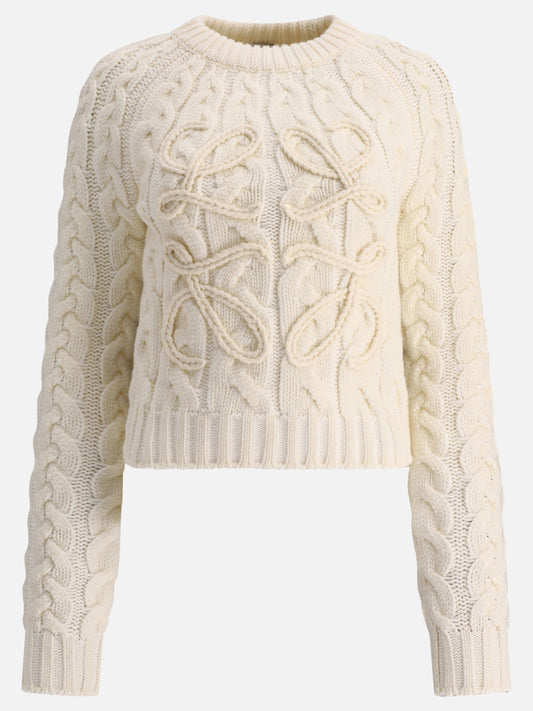 Maglioni girocollo 63% wool 37% polypropylene  Bianco - Loewe Donna | PLP | VIETTI Online Store 
