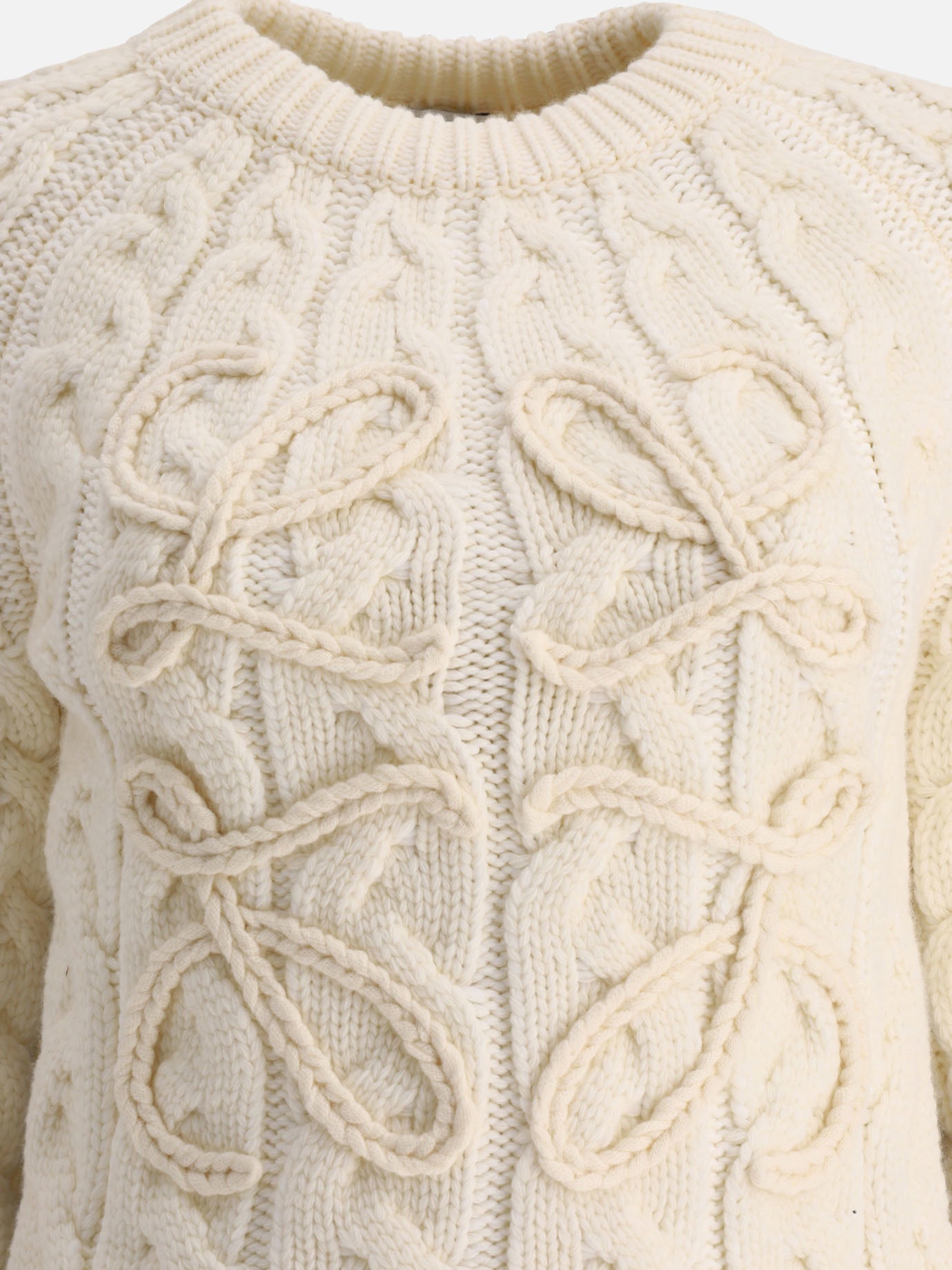 Maglioni girocollo 63% wool 37% polypropylene  Bianco - Loewe Donna | PDP | VIETTI Online Store | thumbnail_3