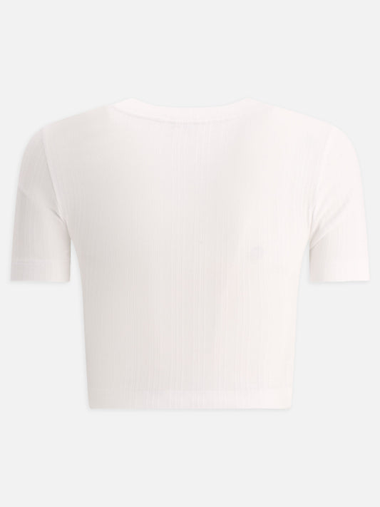 Crop top 98% cotton 2% elastane  Bianco - Loewe Donna | PLP | VIETTI Online Store | 2
