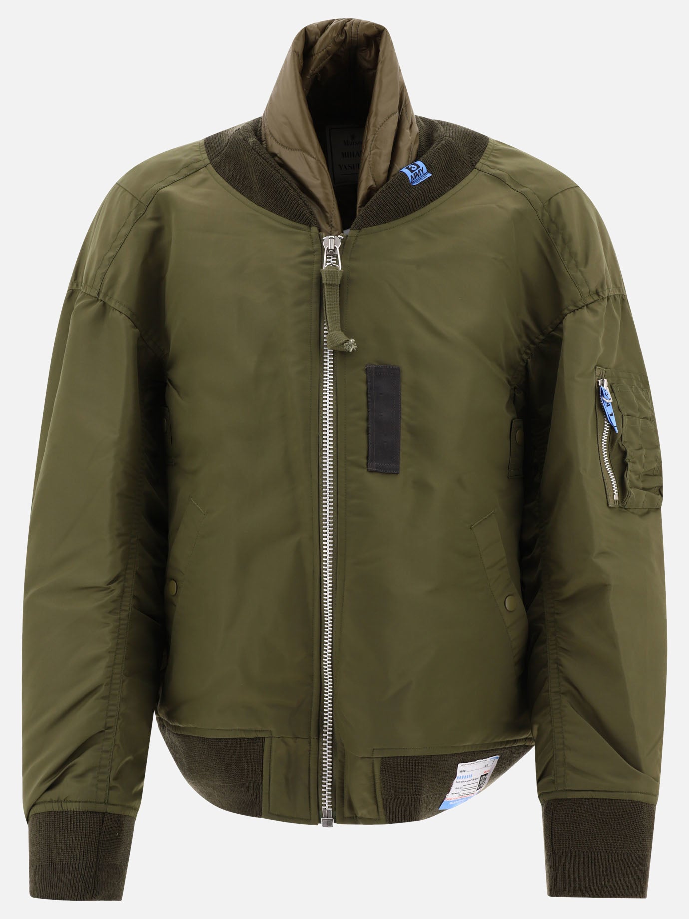 Bomber 100% nylon  Verde - Maison Mihara Yasuhiro Uomo | PDP | VIETTI Online Store | thumbnail