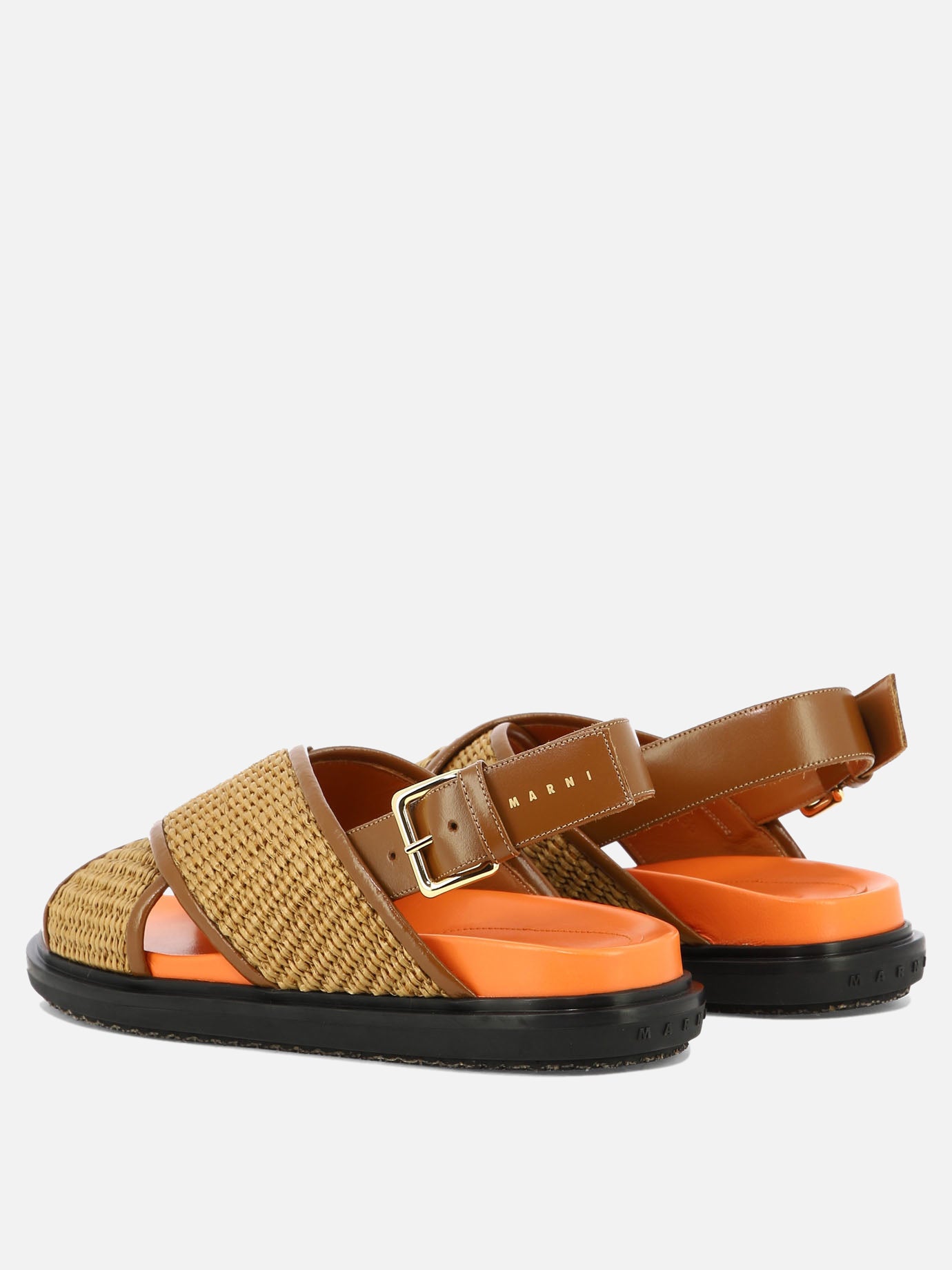Sandali bassi 52% cotton 48% polyamide - 100% rubber  Marrone - Marni Donna | PDP | VIETTI Online Store | thumbnail_4
