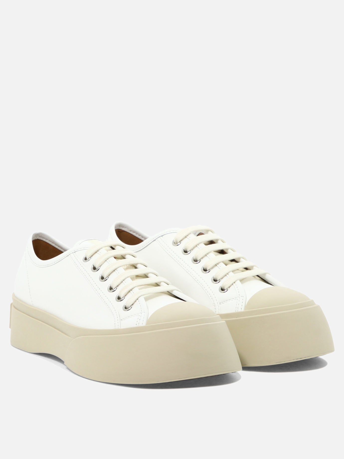 Low top sneakers 100% leather - 100% rubber  White - Marni Women | PDP | VIETTI Online Store | Zoom-Modal_3
