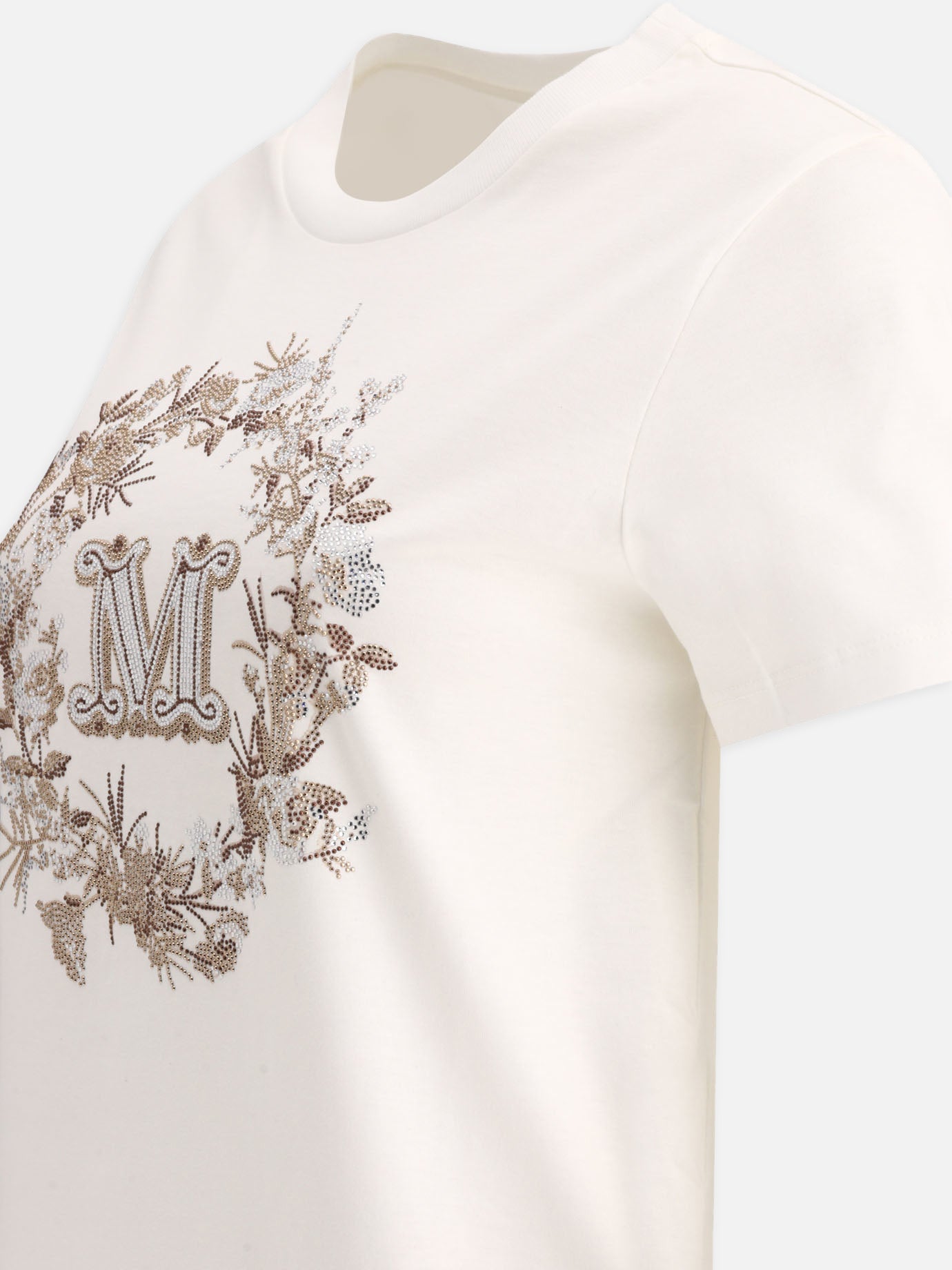 T-shirt girocollo 100% cotton  Bianco - Max Mara Donna | PDP | VIETTI Online Store | Zoom-Modal_4
