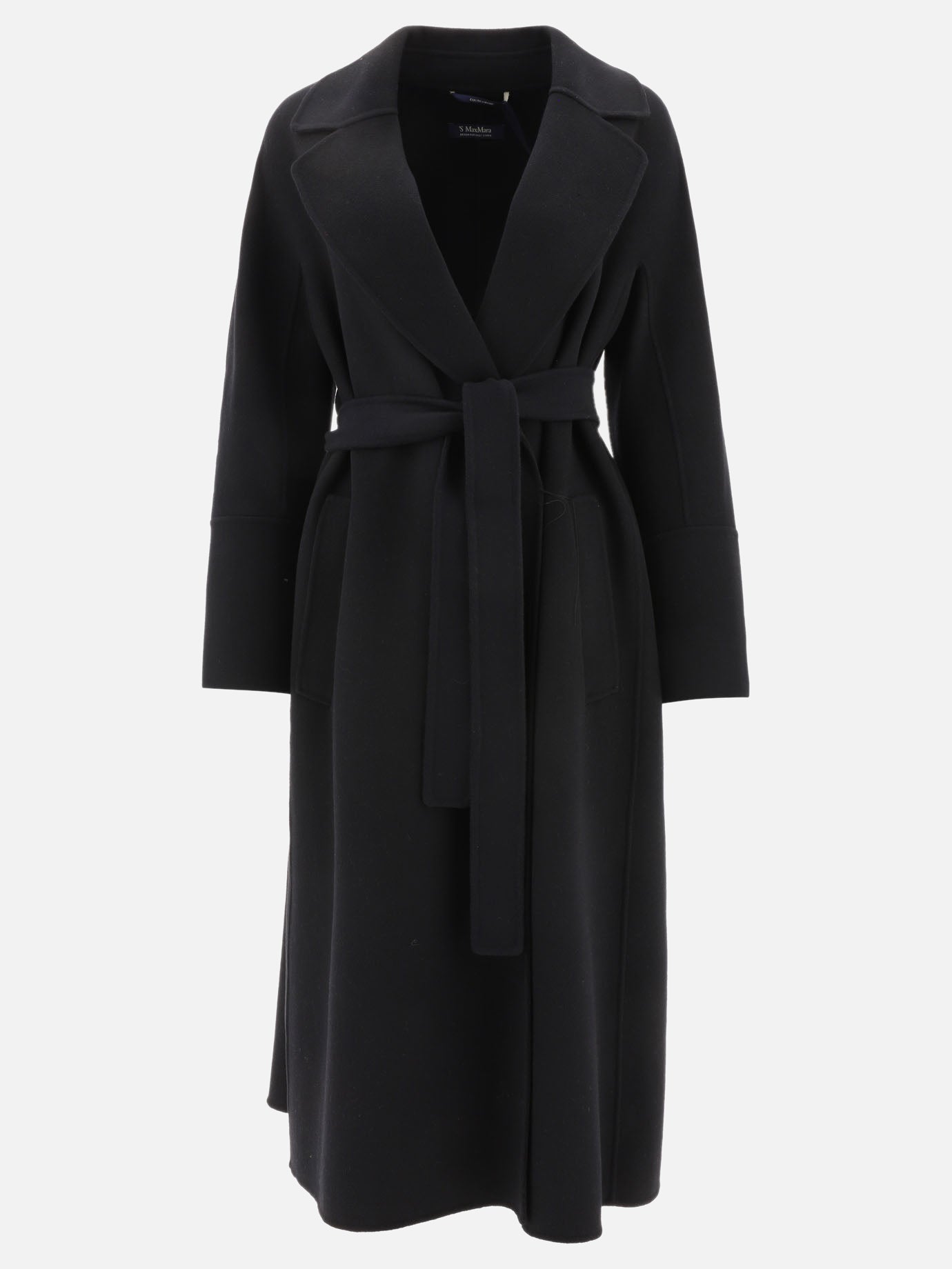 Cappotti lunghi 100% virgin wool  Nero - Max Mara S Donna | PDP | VIETTI Online Store | thumbnail