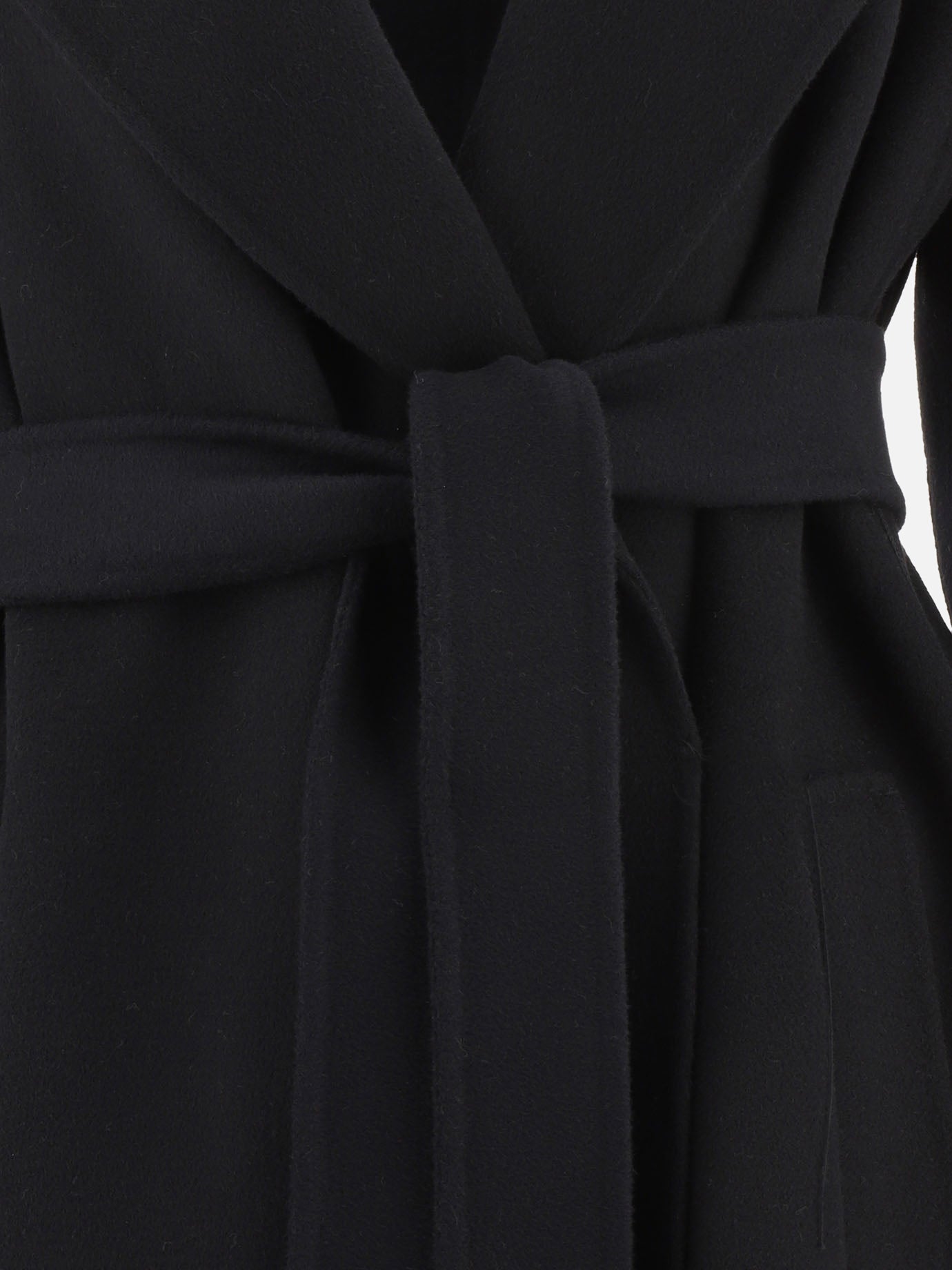 Cappotti lunghi 100% virgin wool  Nero - Max Mara S Donna | PDP | VIETTI Online Store | thumbnail_3