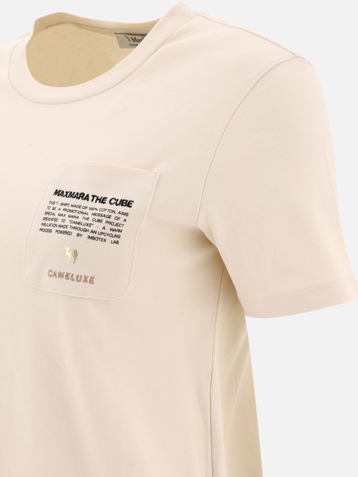Crewneck t-shirts 100% cotton  Beige - Max Mara S Women | PDP | VIETTI Online Store | thumbnail_4