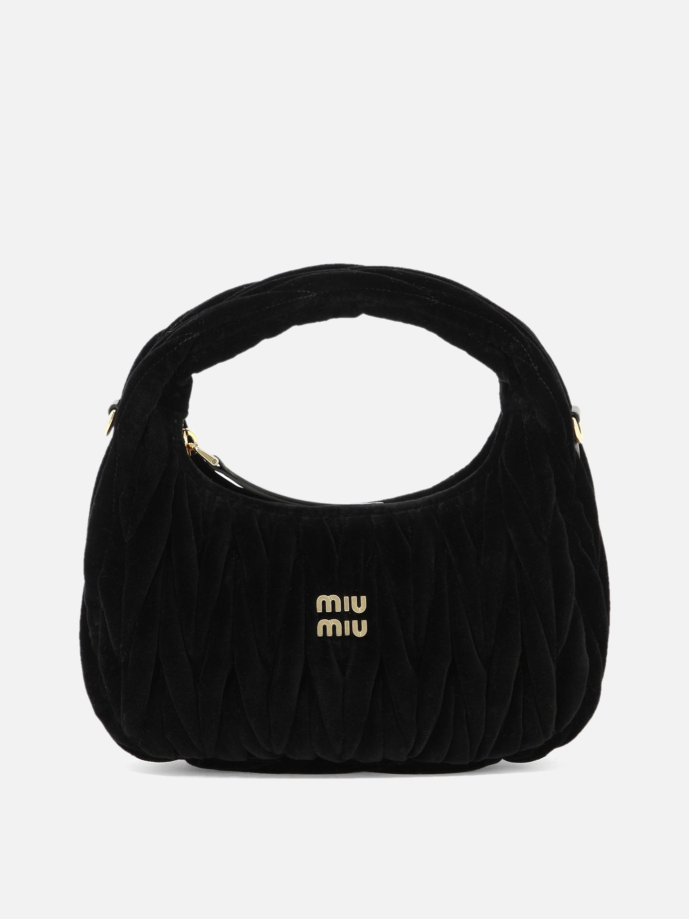 Borse piccole 100% velvet  Nero - Miu Miu Donna | PDP | VIETTI Online Store | Zoom-Modal
