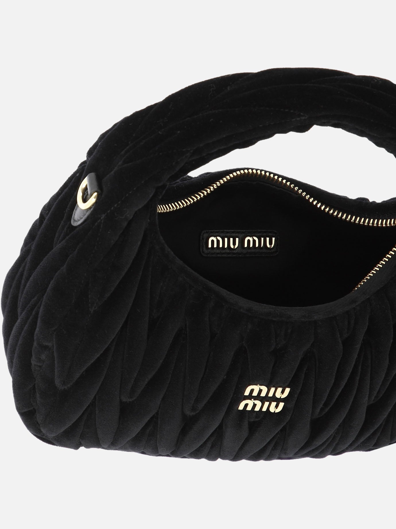 Borse piccole 100% velvet  Nero - Miu Miu Donna | PDP | VIETTI Online Store | thumbnail_5