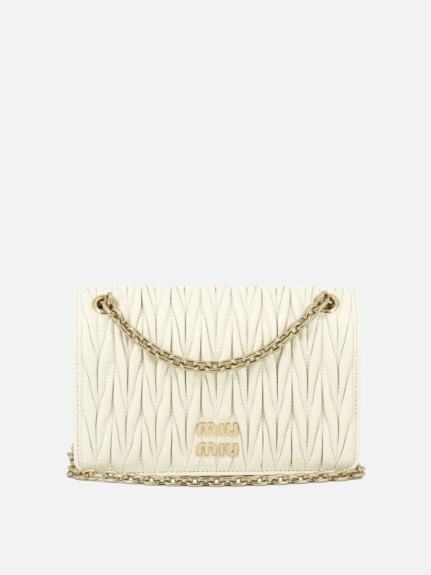 Small bags 100% lamb leather  White - Miu Miu Women | PDP | VIETTI Online Store | thumbnail