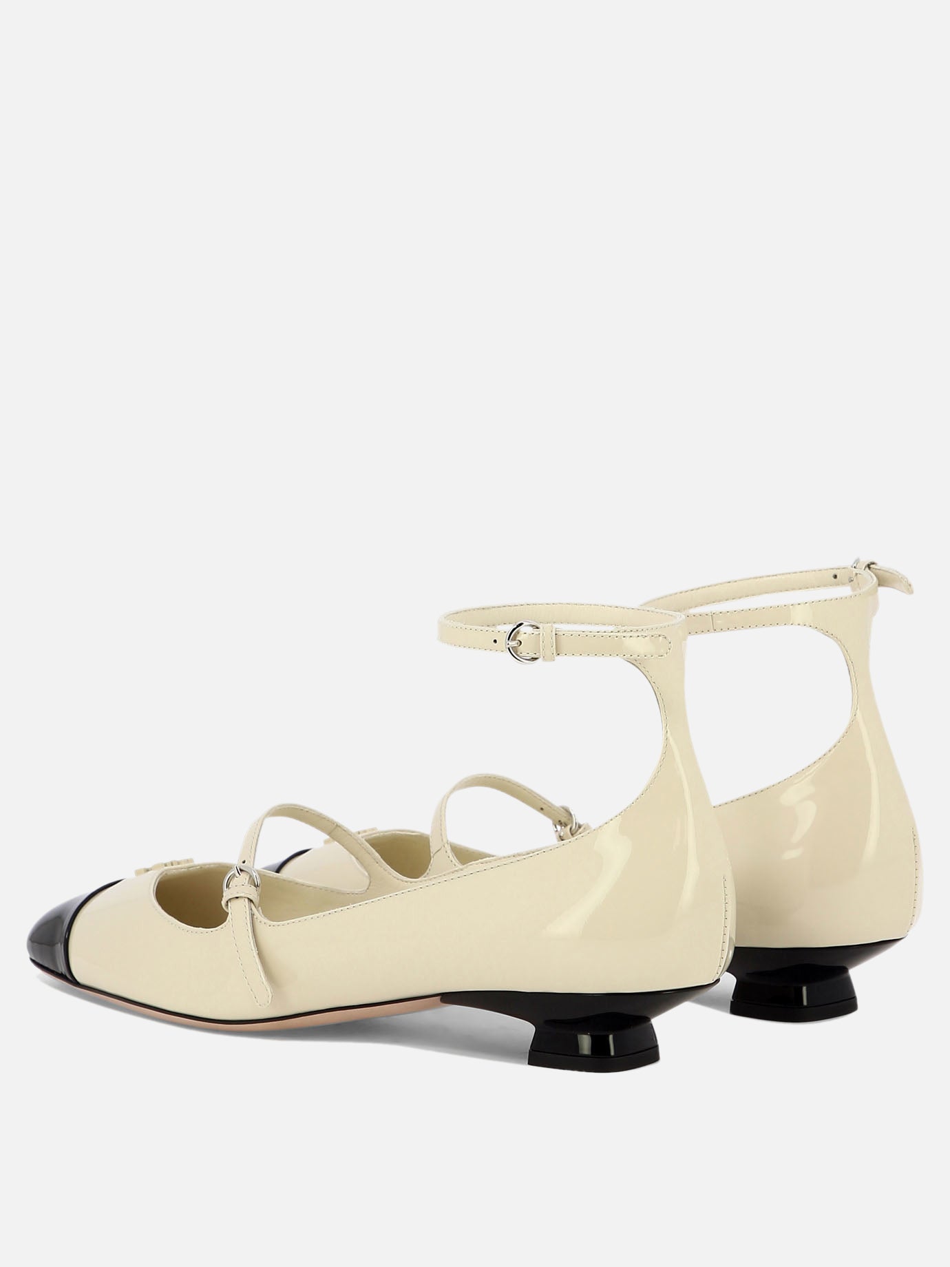 Mary Jane 100% patent leather - 100% leather  Bianco - Miu Miu Donna | PDP | VIETTI Online Store | Zoom-Modal_4
