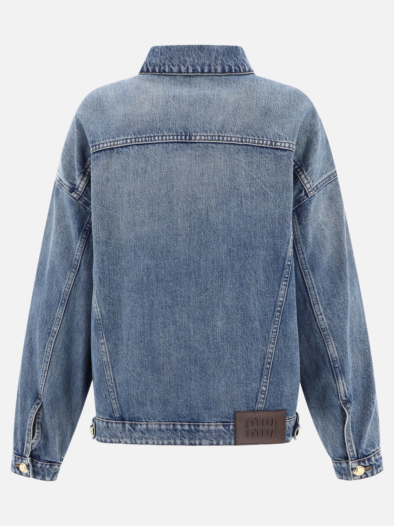 Giacche in denim 100% cotton  Azzurro - Miu Miu Donna | PDP | VIETTI Online Store | thumbnail_2