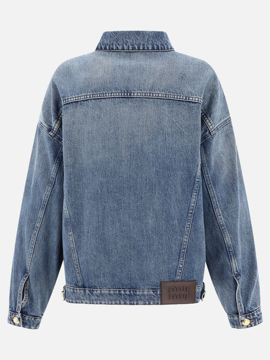 Giacche in denim 100% cotton  Azzurro - Miu Miu Donna | PLP | VIETTI Online Store | 2
