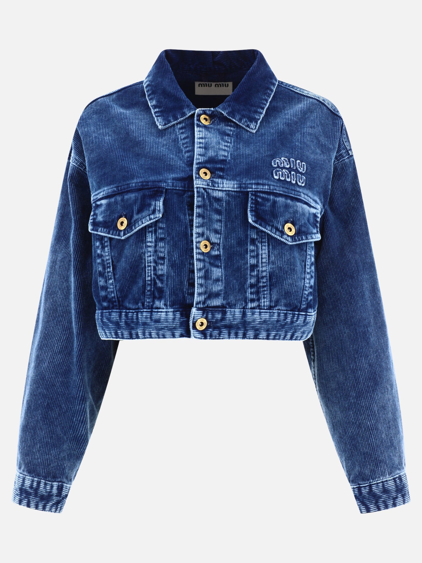 Giacche in denim 100% cotton  Blu - Miu Miu Donna | PDP | VIETTI Online Store | thumbnail