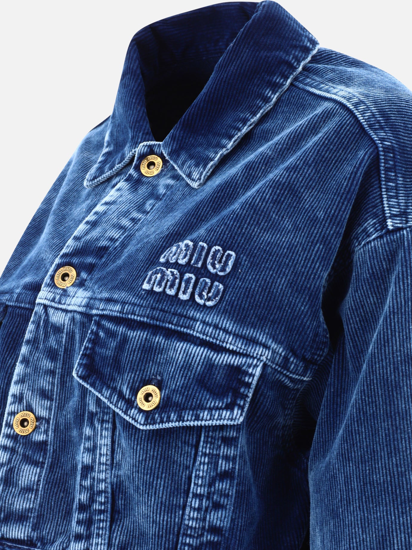 Giacche in denim 100% cotton  Blu - Miu Miu Donna | PDP | VIETTI Online Store | Zoom-Modal_4
