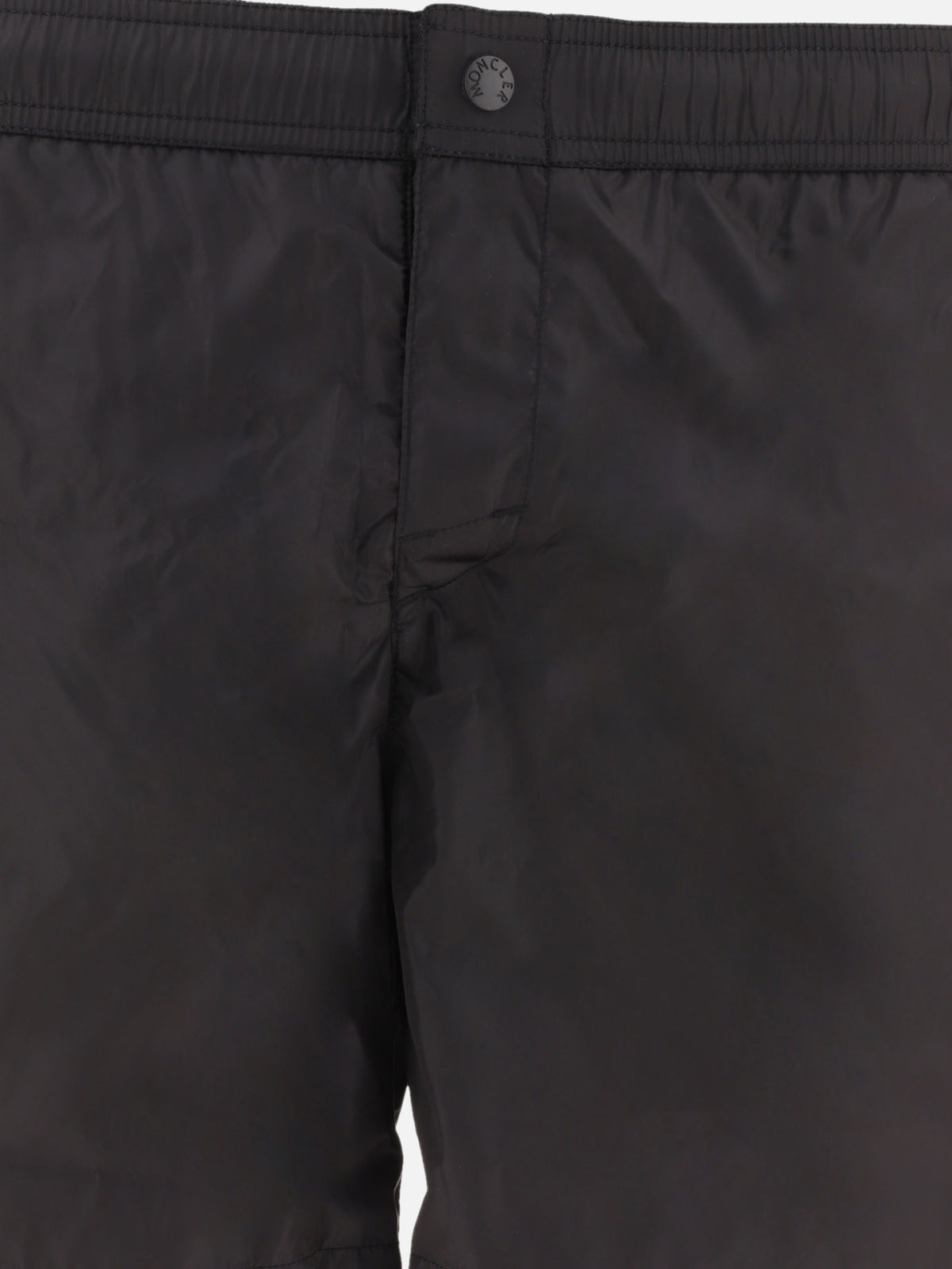 Moncler Swim short with logo Black - VIETTI