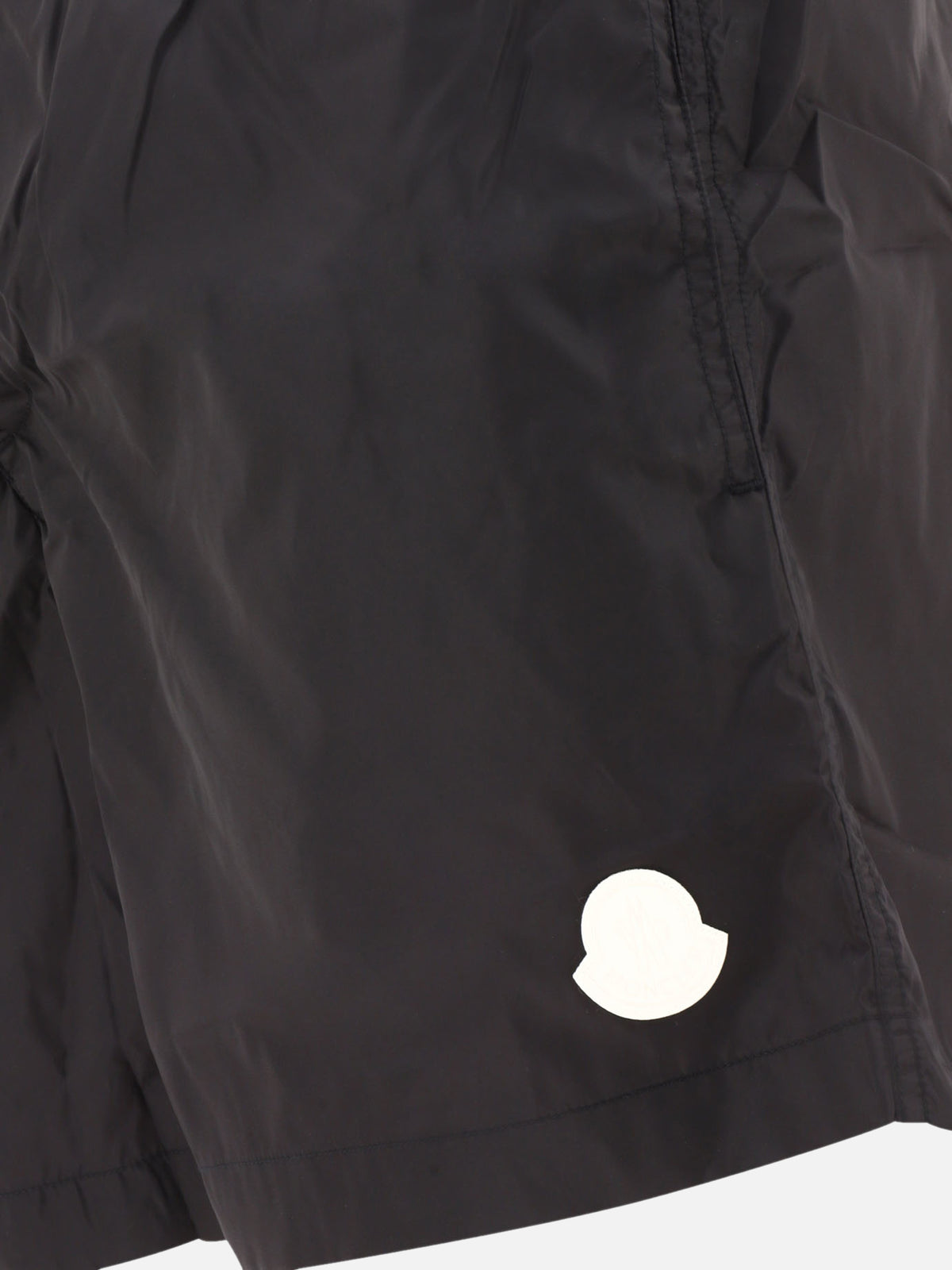 Moncler Swim short with logo Black