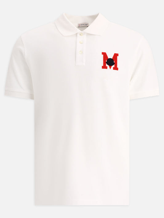 Polo con bottoni 100% cotton  Bianco - Moncler Uomo | PLP | VIETTI Online Store 
