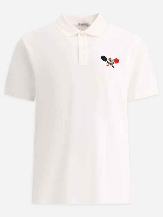 Polo shirts with buttons 100% cotton  White - Moncler Men | PLP | VIETTI Online Store 
