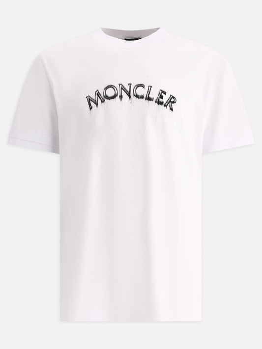 T-shirt girocollo 100% cotton  Bianco - Moncler Uomo | PLP | VIETTI Online Store 
